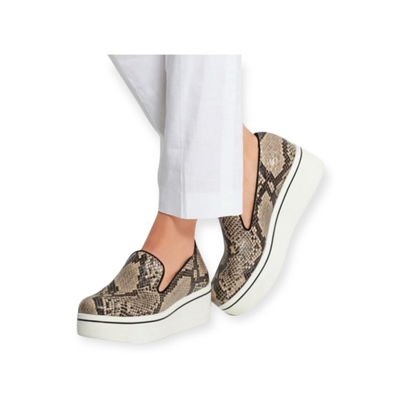 Stella McCartney ★ Binx Platform Slip On Sneaker ★ Python Print Veg Leather ★ 37 - Picture 1 of 16